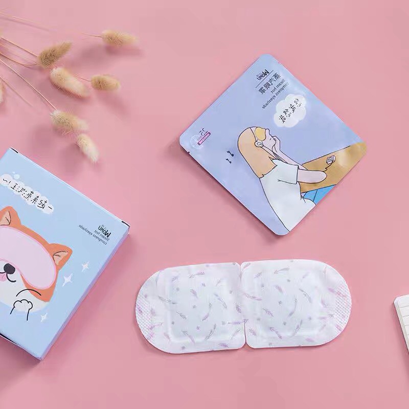 Bịt mắt ngủ chườm nóng 41 độ, miếng chườm mắt hơi nước nóng giúp giảm nhức mỏi mắt, tăng cường thị lực