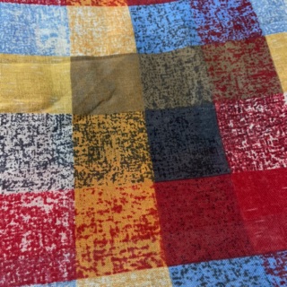 Vải xô ô vuông giả quilt