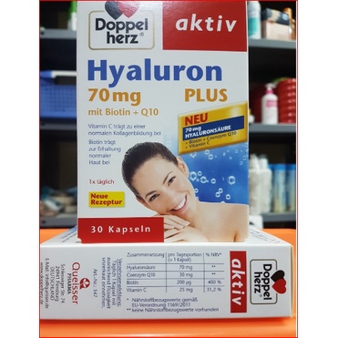 Hyaluron Plus 70mg hộp 30 viên của Đức