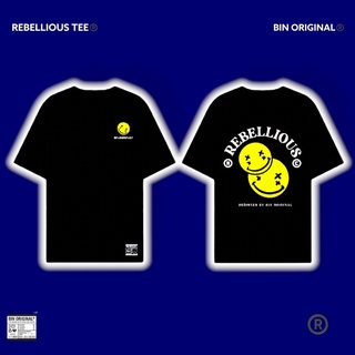 Áo thun rebellious tee đen cao cấp bin original