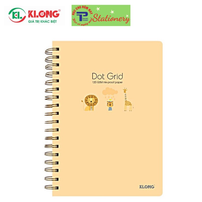 Sổ lò xo Klong kép B5- ruột chấm Dot Grid 200tr 115/76; MS: 960