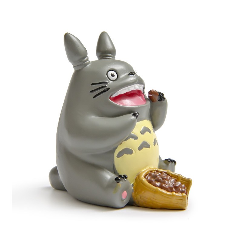 Mô hình Totoro ham ăn cho bạn trang trí tiểu cảnh, terrarium, DIY