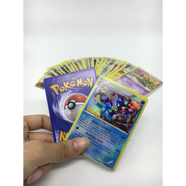 Bộ 25 thẻ bài pokemon phiên bản tiếng anh