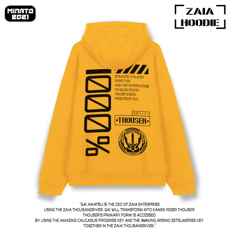 Áo Khoác Hoodie Zaia Vàng