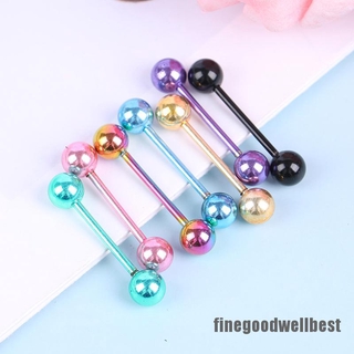 Set 7 khuyên lưỡi bằng thép không gỉ nhiều màu sắc
