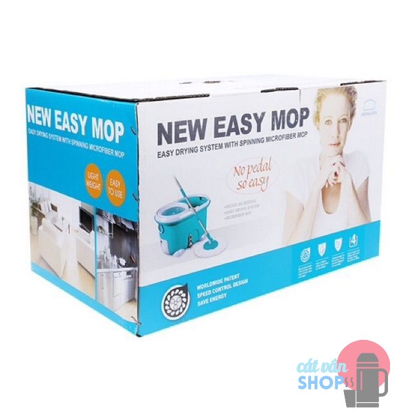 Bộ Lau Nhà 360 Độ Lock&amp;Lock màu xanh dương MOP-Q2-1