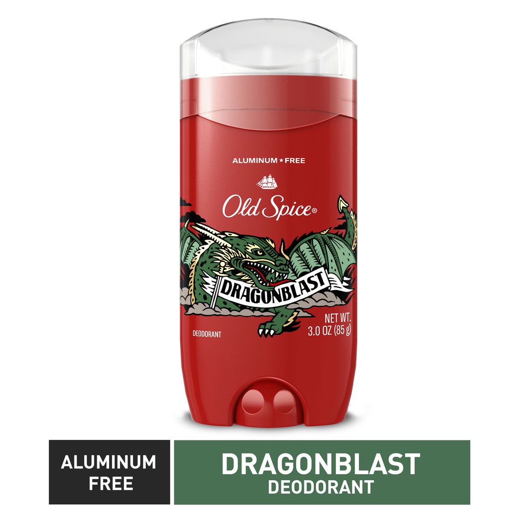 [FREESHIP-HÀNG AUTH] Lăn Sáp Khử Mùi Nam Old Spice DragonBlast 85g (Sáp Xanh)