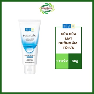 Kem Rửa Mặt Hada Labo Dưỡng Ẩm Tối Ưu Cho Mọi Loại Da Advanced Nourish Hyaluron Cleanser 80g