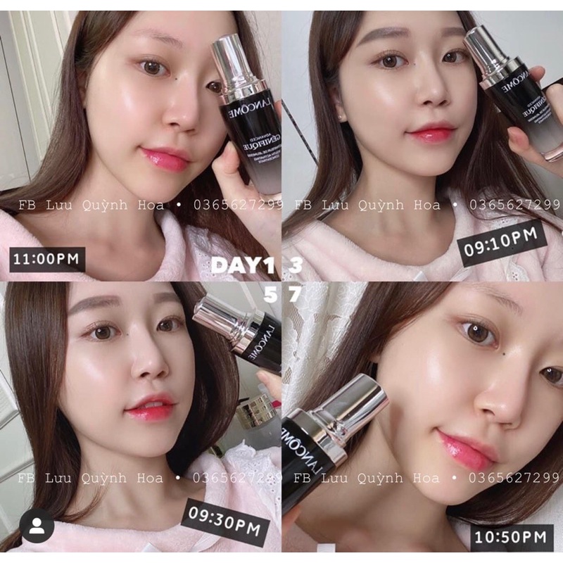 Setgift Lancome Genifique gồm tinh chất mặt 10ml và tinh chất mắt 5ml