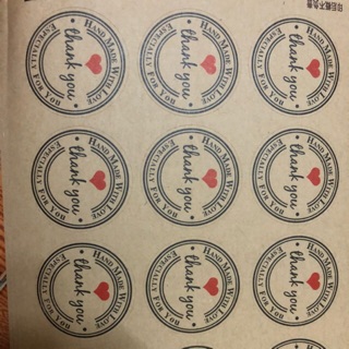 Combo 20 tờ sticker Thankyou ( 12 sticker/tờ )