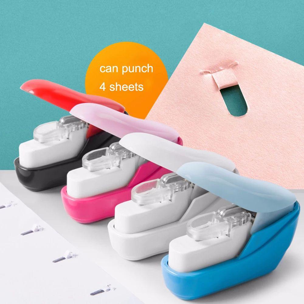 PEWANY 1 Chiếc Ghim Bấm Không Đục Lỗ Màu Sắc Ngẫu Nhiên