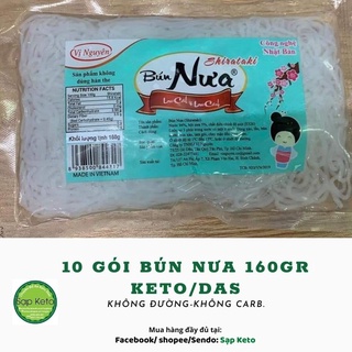 10 Gói bún nưa Vị Nguyên KETO/DAS