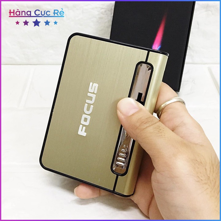 Hộp quẹt Focus kiêm hộp đựng điếu 🔥Freeship🔥 Bật lửa 2 in 1 model 2021 - Shop Hàng Cực Rẻ