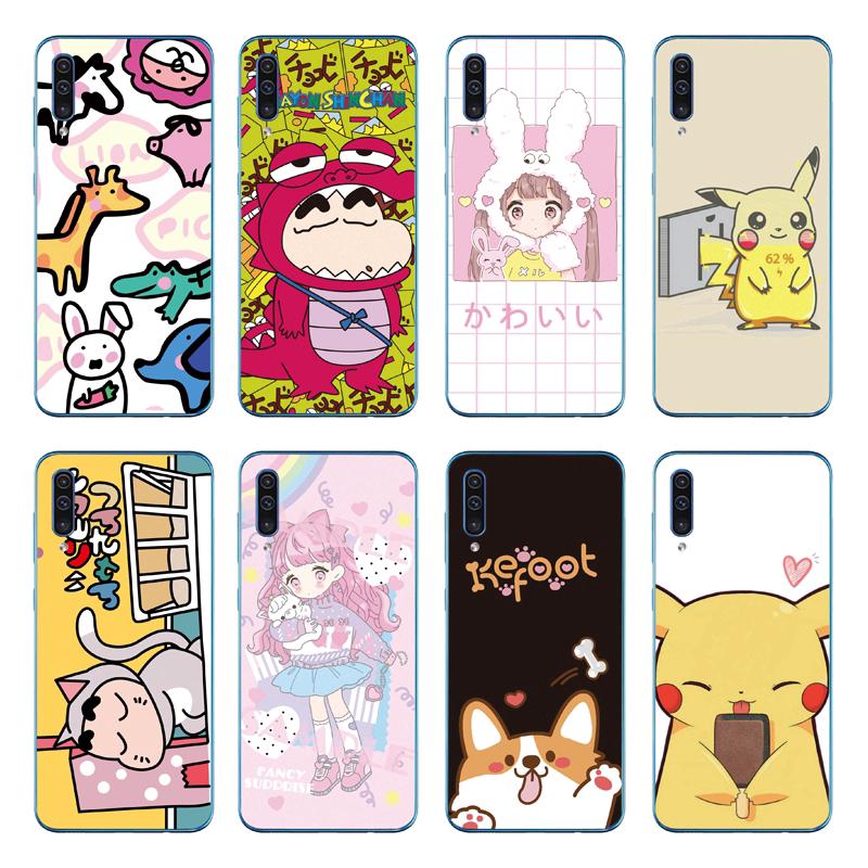 Ốp lưng hình hoạt hình Pikachu cho Samsung Galaxy A50S A30S A20S A10S TPU