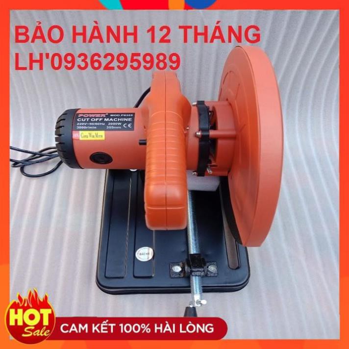 [Hàng Tốt] MÁY CẮT SẮT POWER p6355 2000W dây đồng 100%