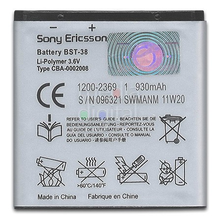 Pin Sony BST38 cho Sony Ericsson W580 S500 K770 T650 W995