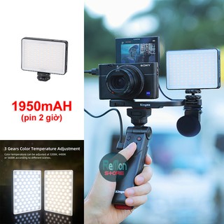 Đèn Led mini pin sạc 2 Độ Màu quay phim Vlog Youtube Livestream KM-128AI KINGMA - Hàng chính hãng