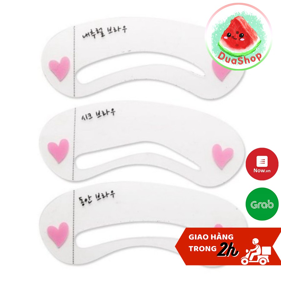 Bộ 3 khuôn tạo kiểu lông mày  🍉Duashop🍉