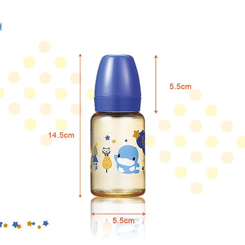 Bình sữa PPSU cổ thường KU.KU DUCKBILL Ku5854 140ml