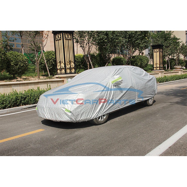 Bạt phủ xe ô tô tráng nhôm loại 100g/1m2 cho xe 4 chỗ, 5 chỗ, 7 chỗ và xe bán tải chống nắng mưa 100% | BigBuy360 - bigbuy360.vn