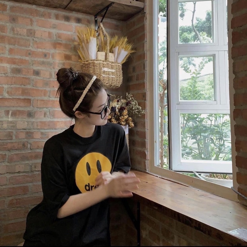 Áo thun Đờ riu tee bản cao cấp, Áo mặt cười chất liệu cotton form rộng, Áo phông Mascot unisex nam nữ