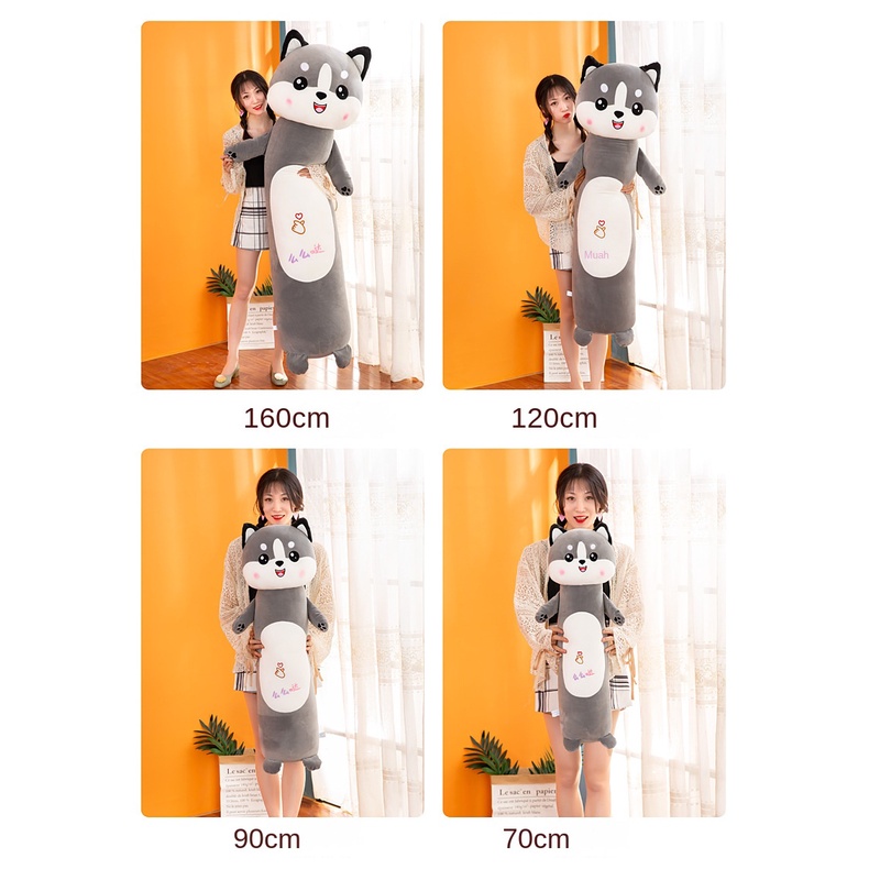 Thú Nhồi Bông Hình Chú Chó Husky Hoạt Hình