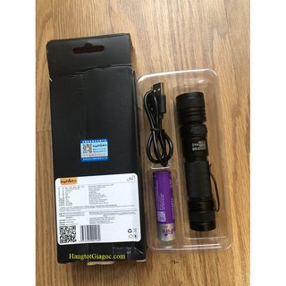 Đèn pin led siêu sáng Supfire A2 pin Lithium, sạc USB – (mã DP01)