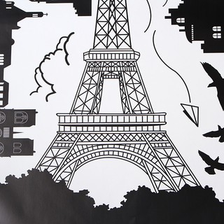 Freeship 99k TQ_bán sỉ Decal Tháp Eiffel mã số 002