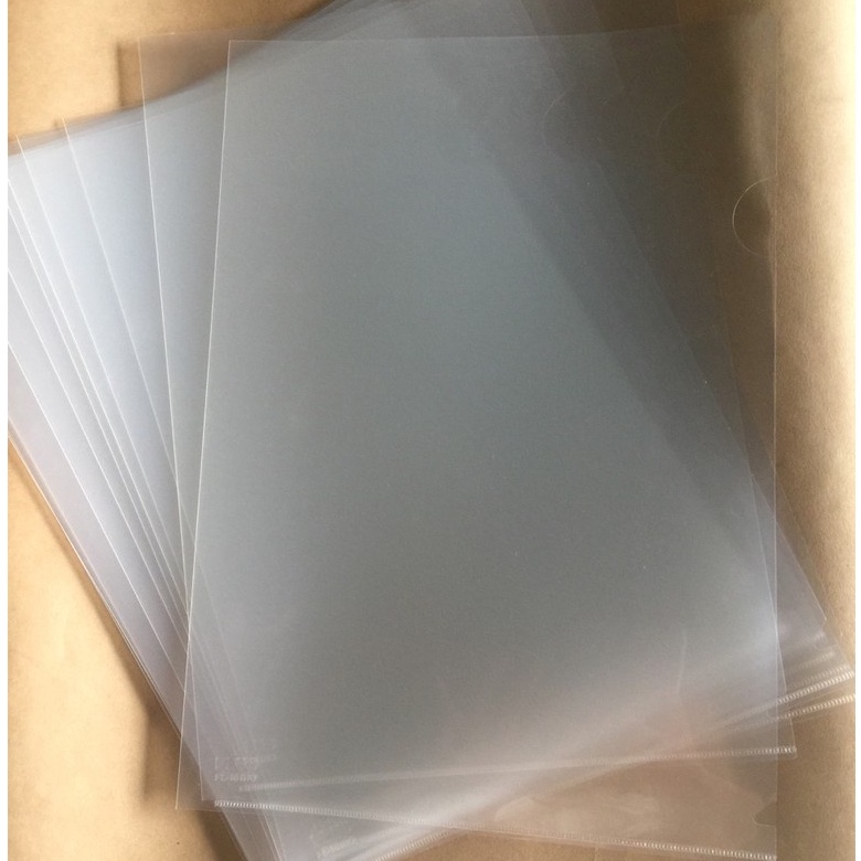 [10 cái] Bìa lá nhựa Plus A4 - 10 cái/xấp