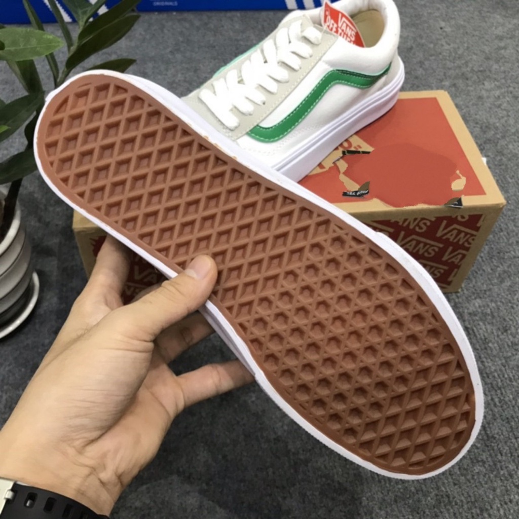 Giày thể thao sneaker,Giày 𝐯𝐚𝐧𝐬 trắng sọc xanh old nam nữ phong cách trẻ mới, hotboy 86 | BigBuy360 - bigbuy360.vn