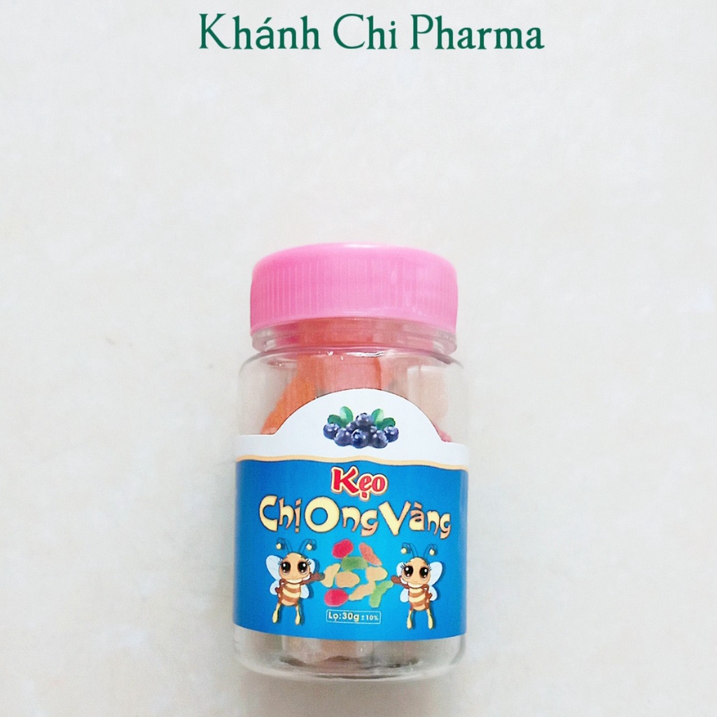 Kẹo dẻo chị ong vàng lọ 30g. Bổ sung vitamin cho bé (bánh kẹo hải hà)