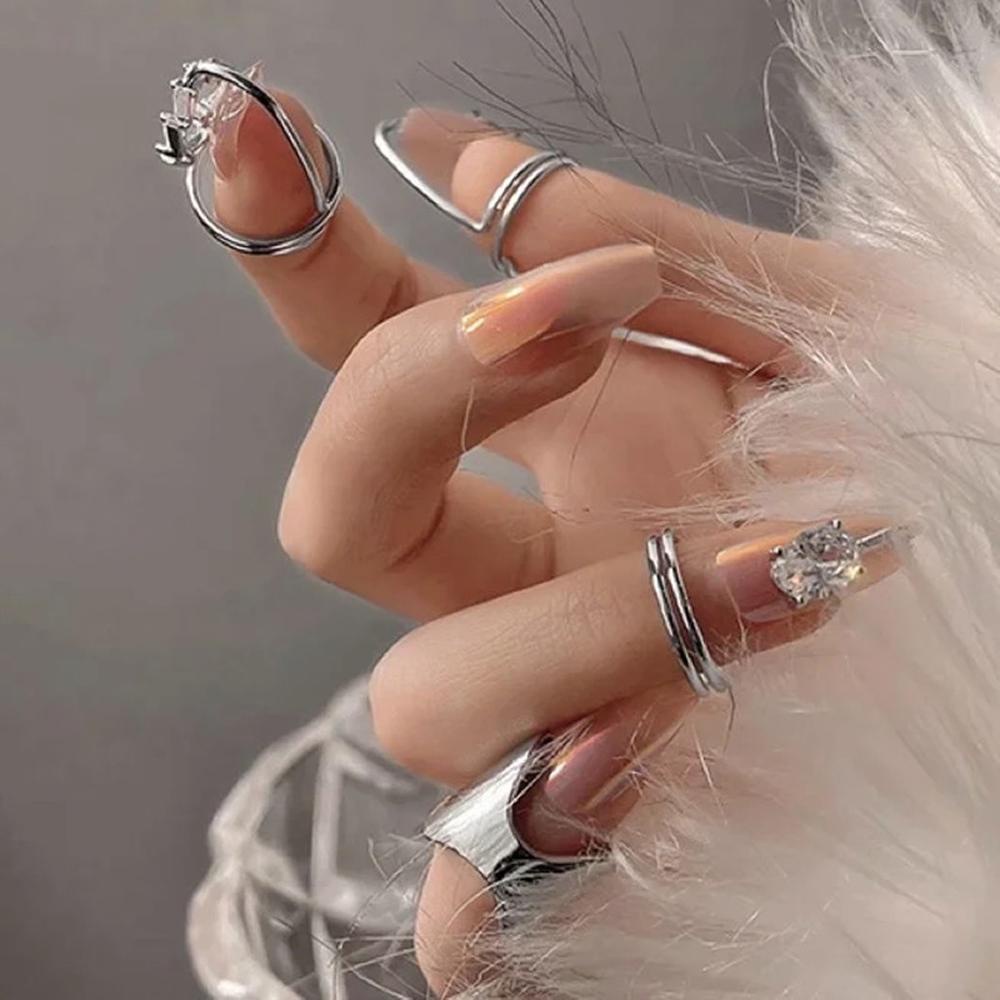 Ốp Điện Thoại Kim Loại Họa Tiết Trái Tim Khoét Rỗng Hợp Thời Trang Bảo Vệ Ngón Tay Cho Nữ