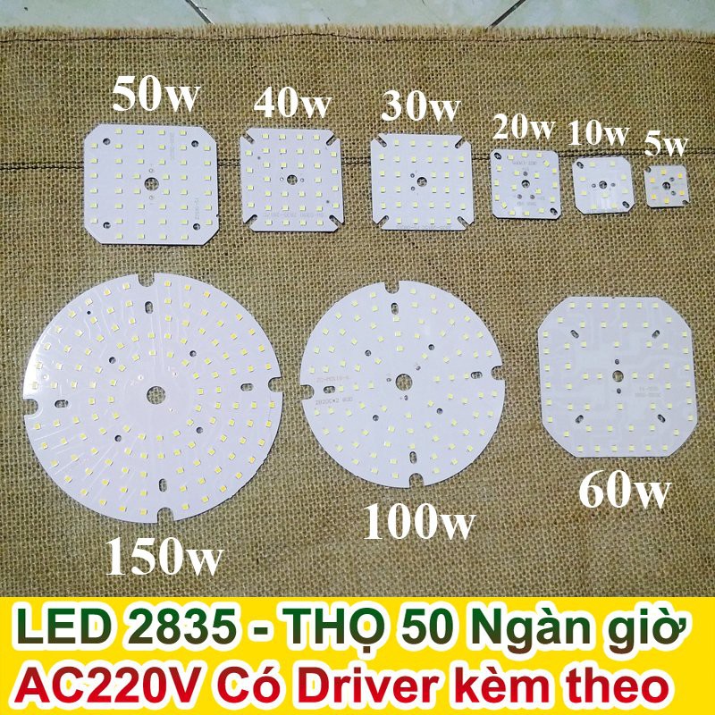 Chip LED BULB kèm Driver AC220V 50 ngàn giờ Sáng trắng 5w 10w 20w 30w 40w 50w 60w | BigBuy360 - bigbuy360.vn