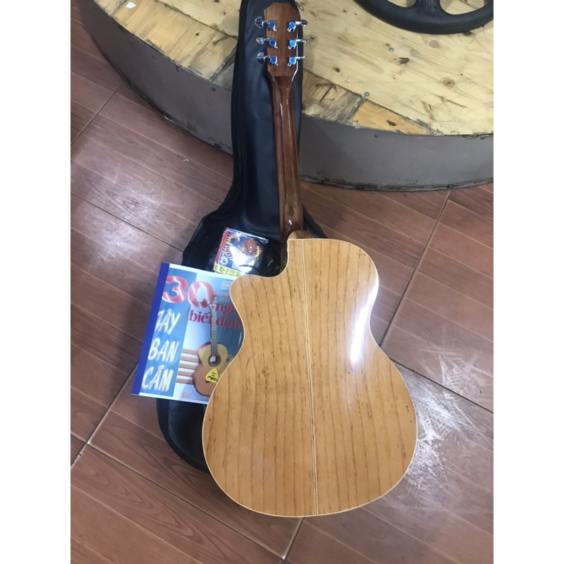 Đàn Guitar Acoustic FullSolid gỗ Hồng Đào, mặt gỗ thông, có ty chỉnh cần cho người muốn tập chơi