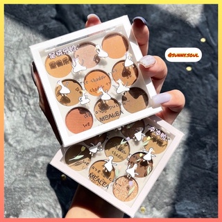 Bảng phấn mắt 9 màu lì mealea heart duck tự nhiên trang nhã