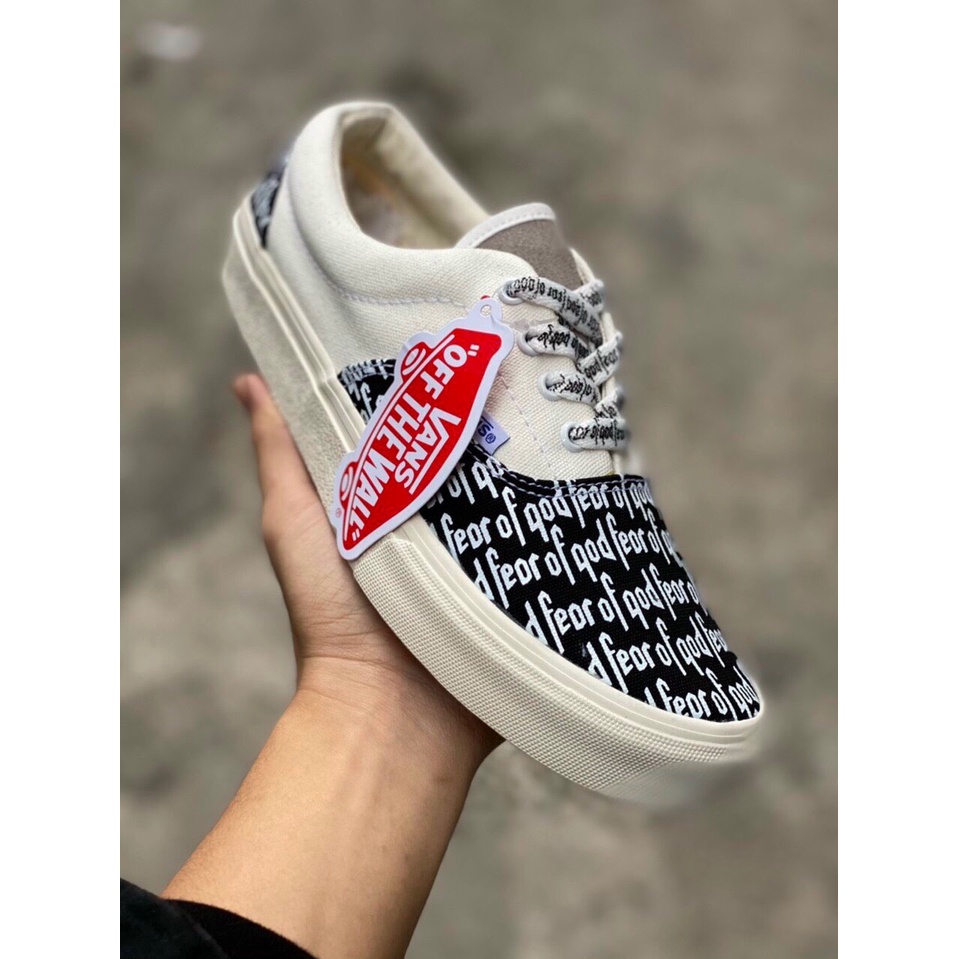 Giày vans chữ 💛FREESHIP💛 Sneaker Nam Nữ Đủ Size /Giầy vans fog trắng chữ đen