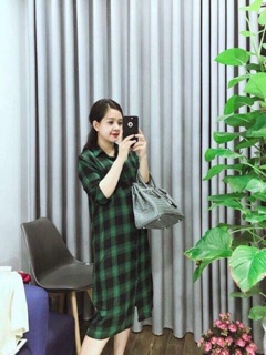 Váy sơ mi kẻ
