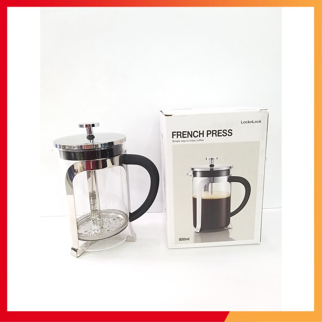 Bình pha trà cafe French Press Chính Hãng Lock&Lock LLG018/LLG019 - Hàng chính hãng