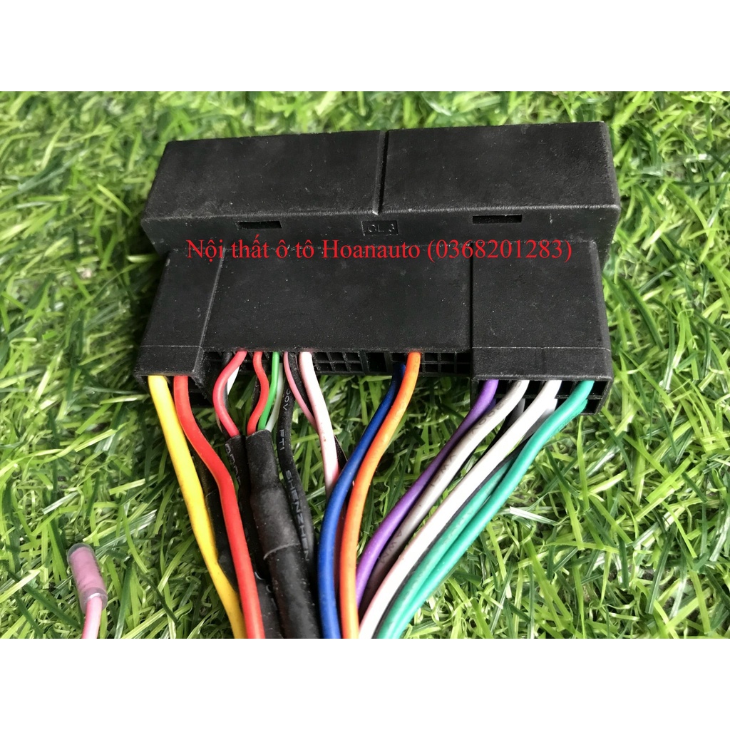 Dây Rắc Nguồn, Âm thanh, Cho Đầu DVD ô tô - 20 pin có rắc Aux, USB và rắc cái Huyndai