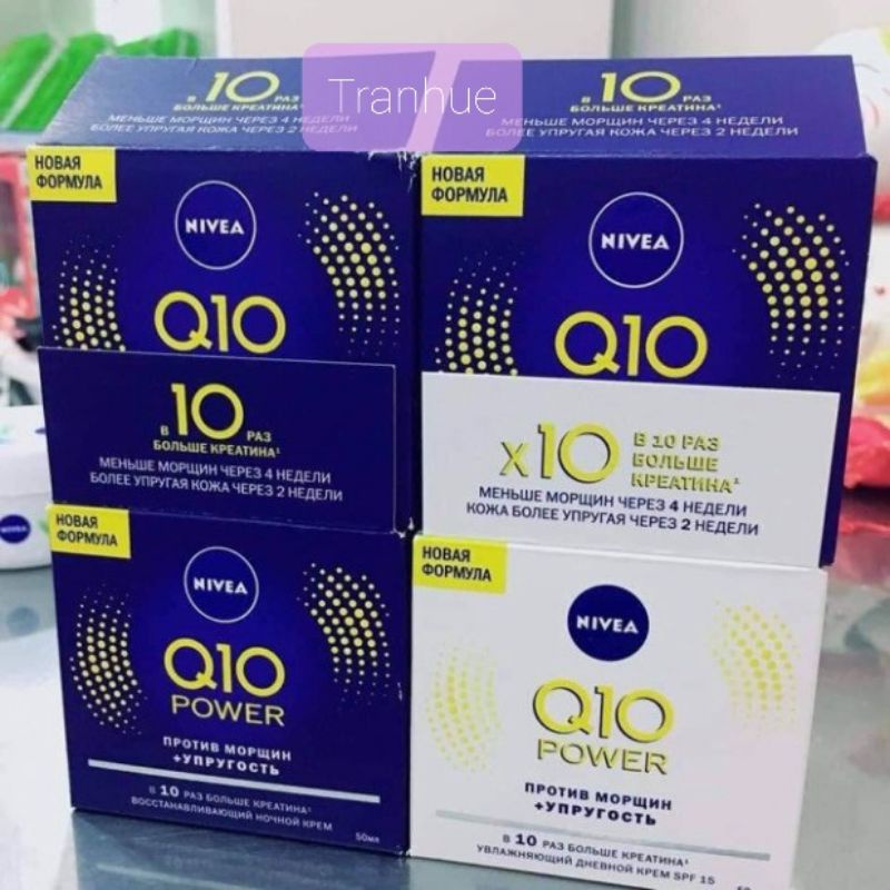 Cặp kem dưỡng da ngày đêm Nivea Q10 Power - Nga :dưỡng da chuyên sâu, chống lão hóa