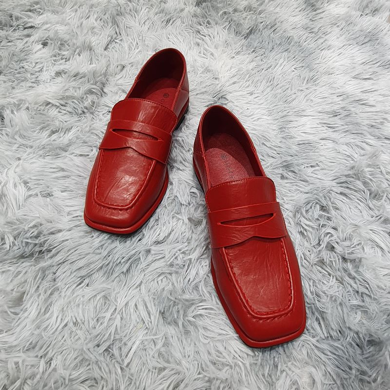 Giày Oxford Nữ Da Lì Mũi Vuông 23392_152914