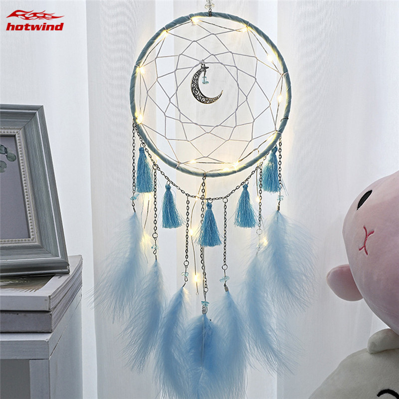 Phụ kiện treo dream catcher có đèn led trang trí