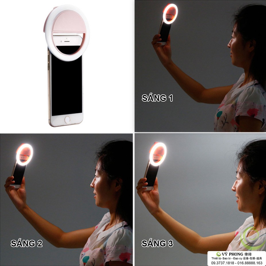 ĐÈN LED SELFIE RING DÀNH CHO STREAMER DÂY CÁP SẠC DDC-112