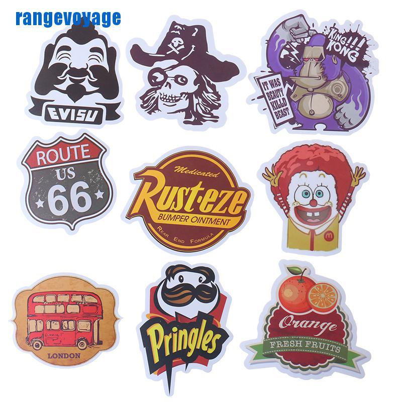 Set 100 sticker họa tiết graffiti để trang trí ván trượt/laptop/vali/đàn ghi ta/xe hơi