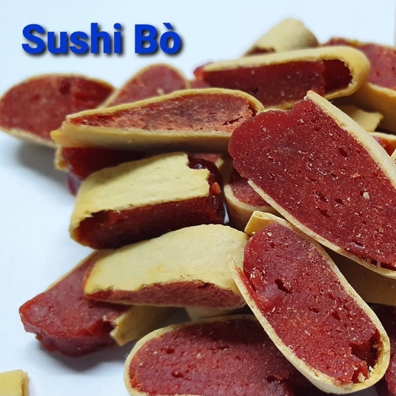 Bánh thưởng Sushi cá Hồi / Bò / Gà cho chó 100gr