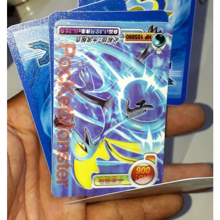 Thẻ bài dẽo_Sét 60 thẻ bài Pokemon_ster bằng nhựa dẽo rất đẹp (Giao ngẫu nhiên)