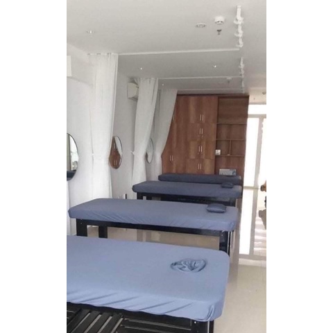 Ga bọc thun giường spa, nối mi