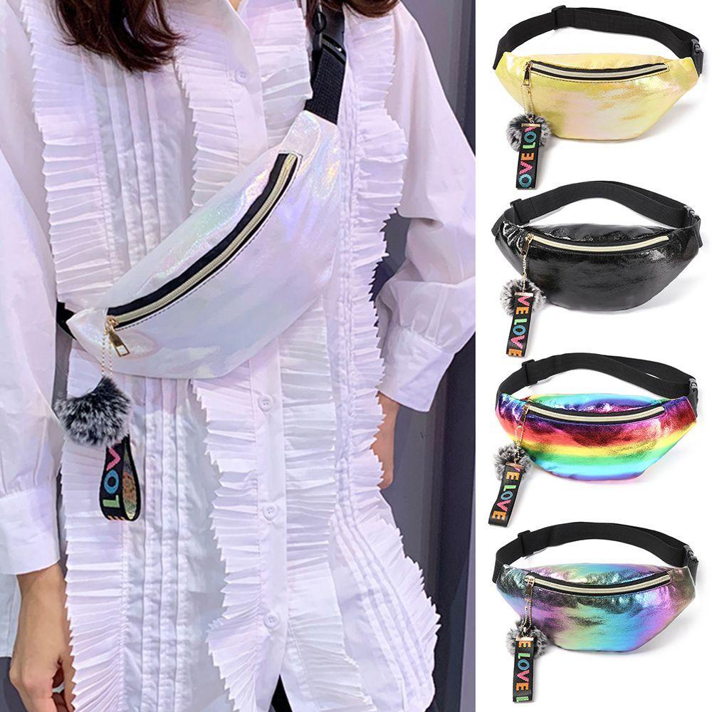 Túi Đeo Chéo Ngực Đính Kim Sa Lấp Lánh Sức Chứa Lớn Thời Trang