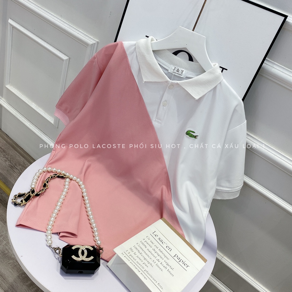 Áo phông Polo chất Cá Sấu Chạy Viền Mặc Siêu Mát, Áo Thun Nữ Có Cổ Lacost.e 𝙎𝙝𝙤𝙥 𝙓𝙞𝙣𝙝