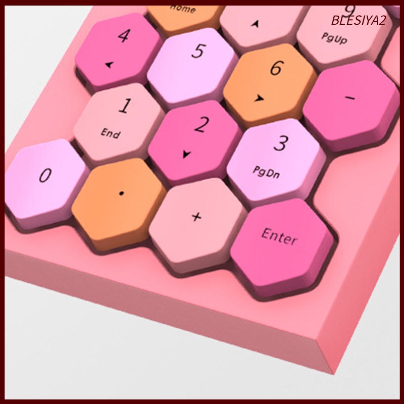 Wireless Numeric Keypad 18 Keys Number Pad Numpad For Laptop PC Black Mixed